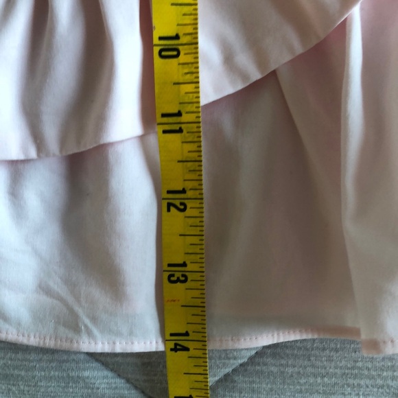 Express women’s Elegant Pink Strapless Ruffle Top Spring summer party chic Fun - Picture 4 of 7